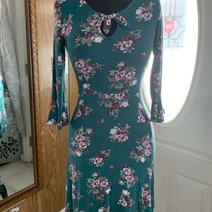 Green Floral Dress
